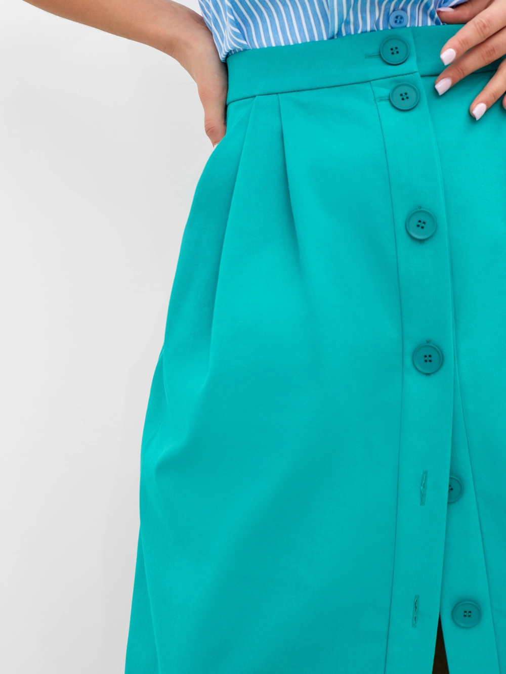 картинка юбка с защипами на пуговицах  от магазина Solo-U.ru