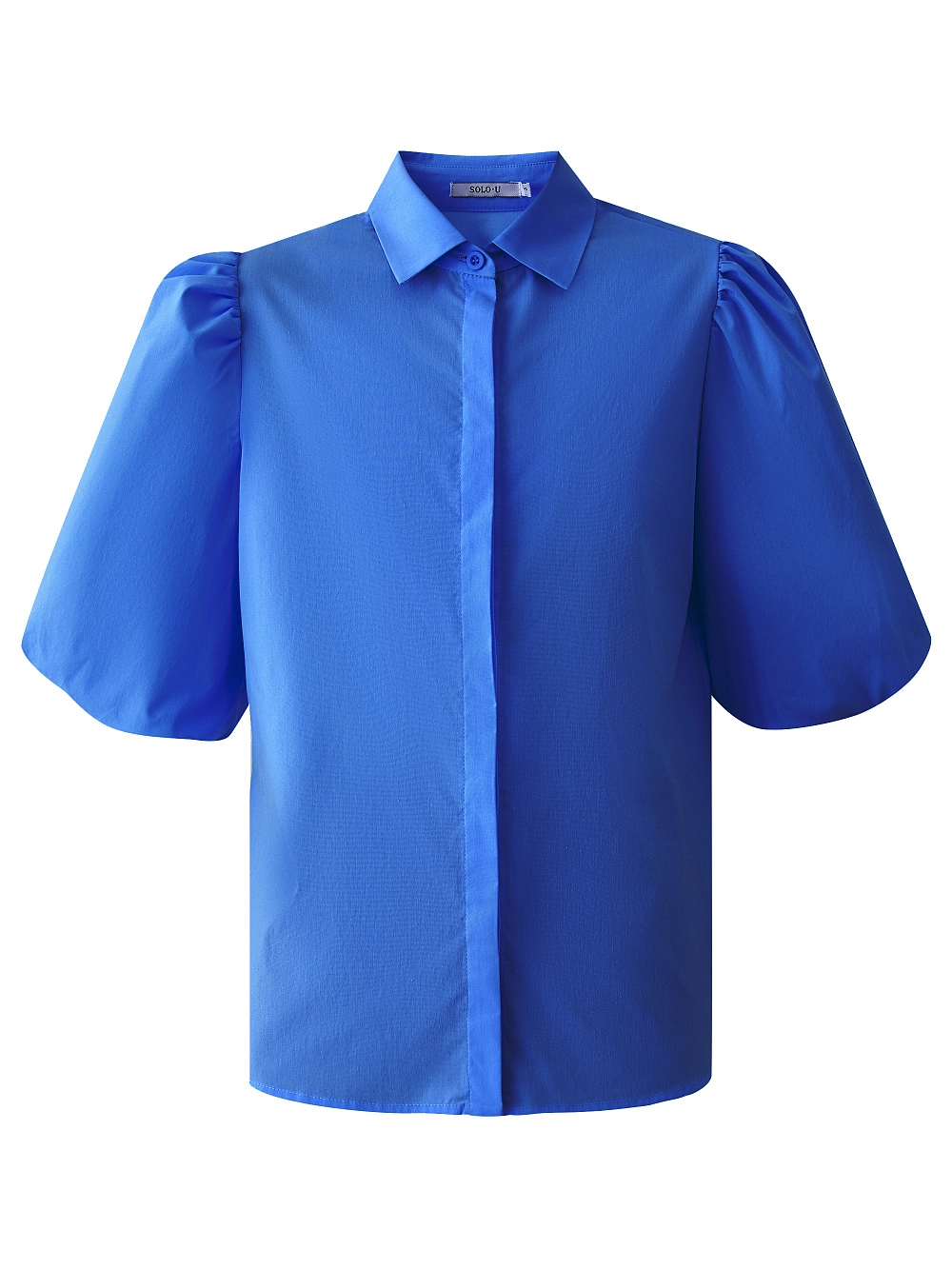 картинка блузка из хлопка с объёмными рукавами от магазина Solo-U.ru